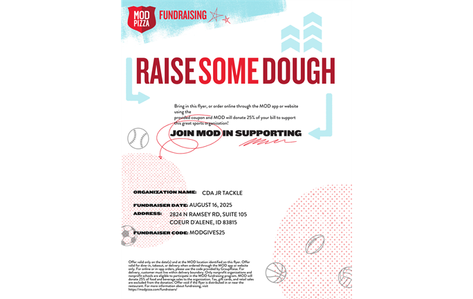 MOD PIZZA  Fundraiser