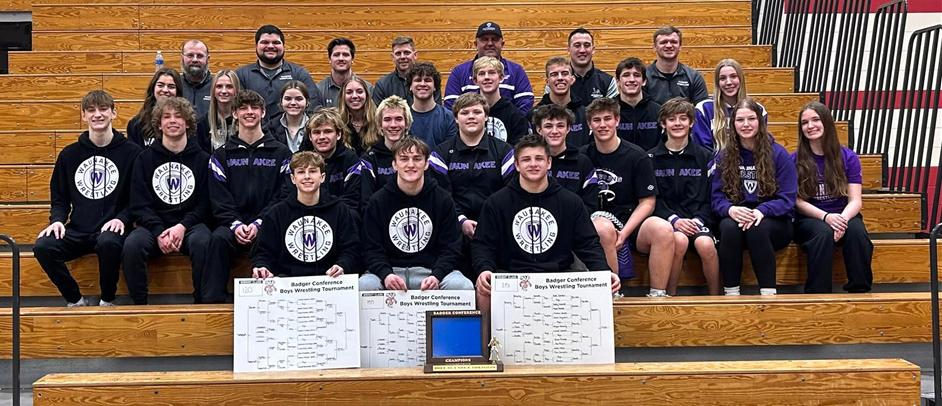 Warriors claim Badger-Large title, crown three individual champions
