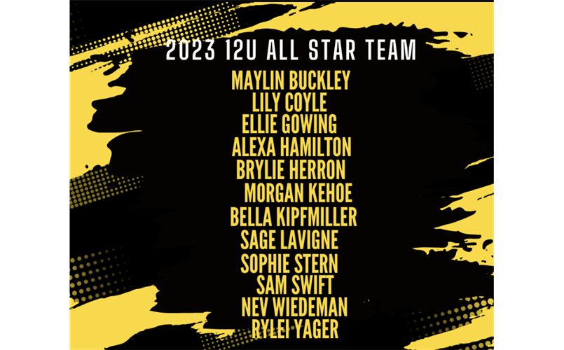 2023 BCLL All-Star Softball Teams