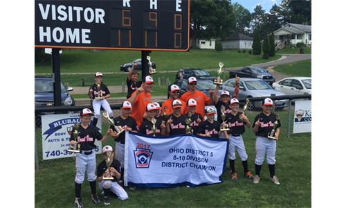 2017 8-10 Division District 5 Champions 
