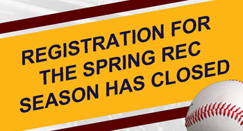 Rec Registration has Closed