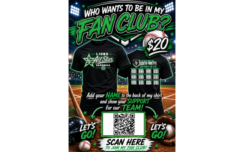 South Fayette Baseball Fan Club Fundraiser