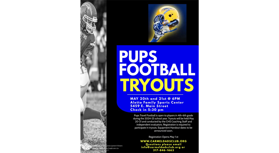 Pups Football Tryouts