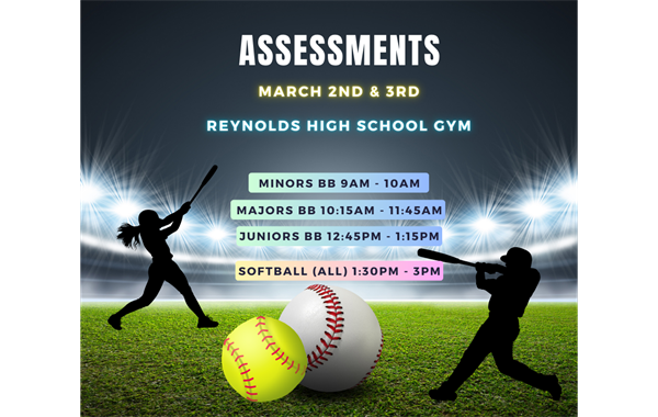 Assessments Mar 2nd & 3rd