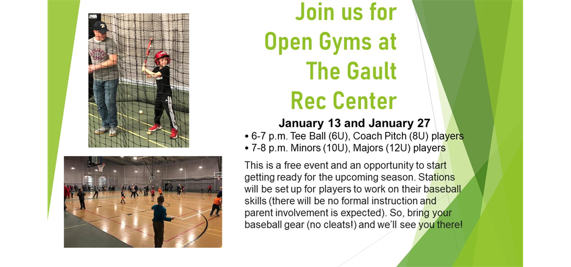 Open Gyms scheduled Jan. 13 and Jan. 27
