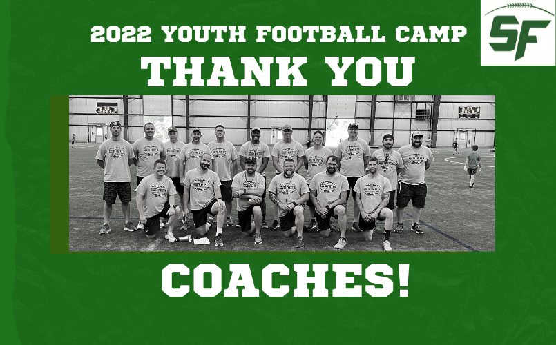 Thank you to all our coaches who volunteered their time at our Youth Football Camp!
