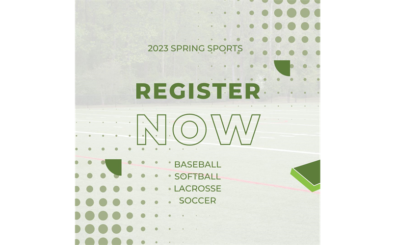 Spring Sport Registrations Now Open