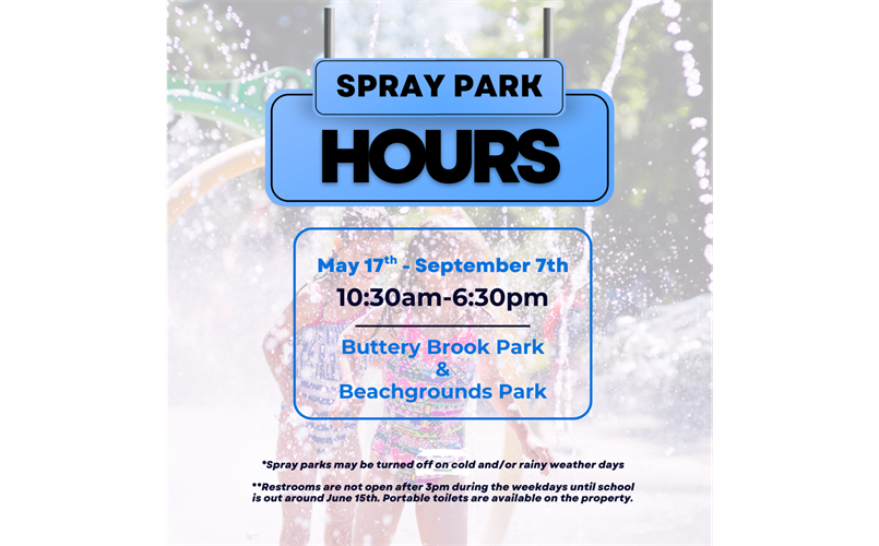 Spray Parks Open May 17th!