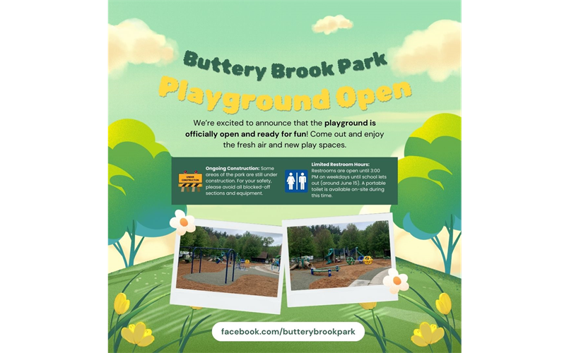 Buttery Brook Playground Now Open!