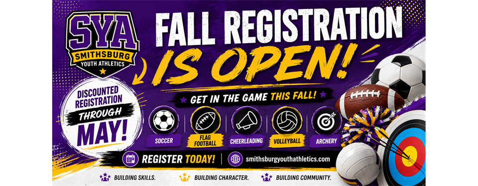 Fall Sports Registration Now Open