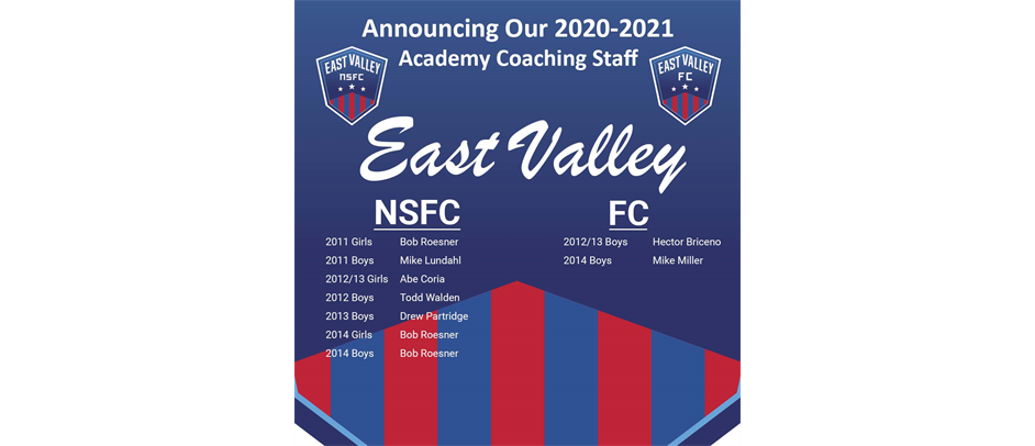 Academy Coaches 2020-2021