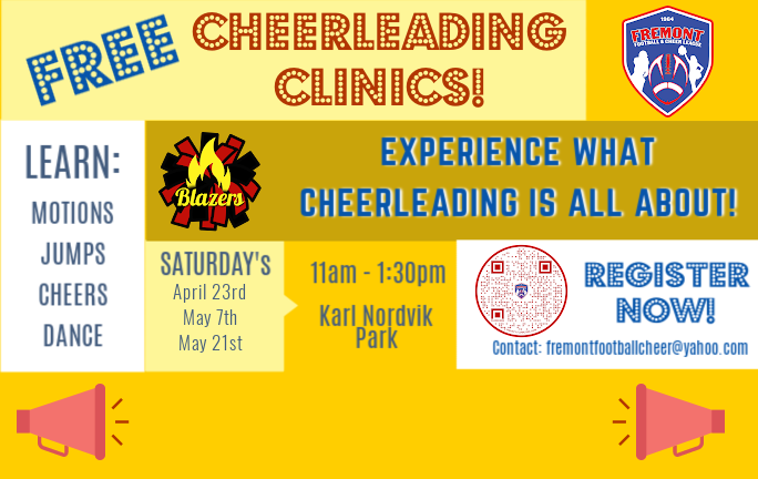 Free Cheer Clinics!