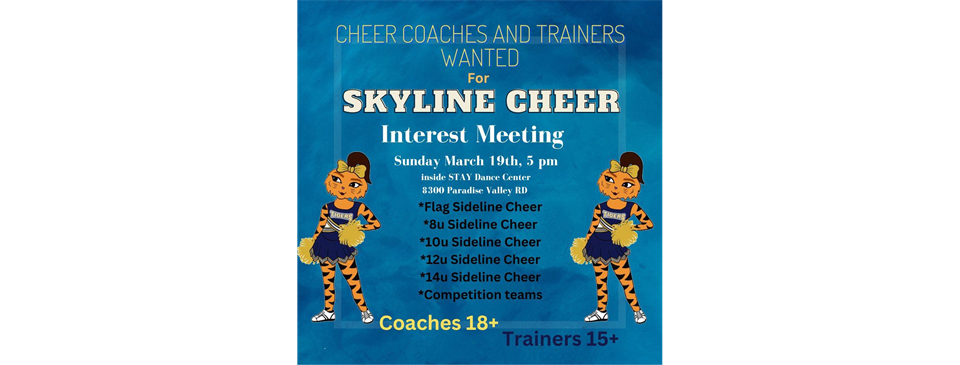 Cheer Coaches WANTED!