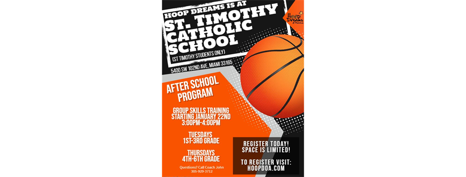 After School Basketball at St.Timothy 
