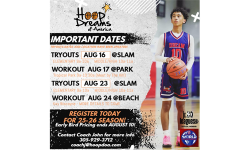 IMPORTANT DATES: 2025-26 Tryouts Updates and Workout Sessions
