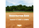 Registration ends 2/17/25 at 11:59PM