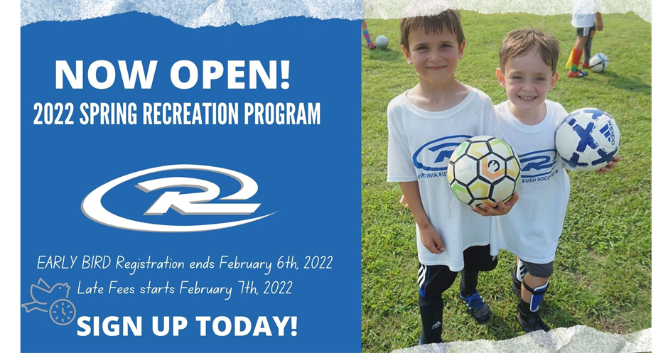 Spring '22 Recreation Registration Now Open!