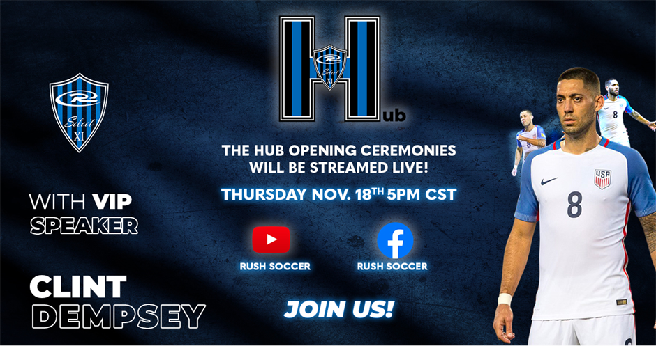 Join Rush Soccer for The HUB Opening Ceremonies