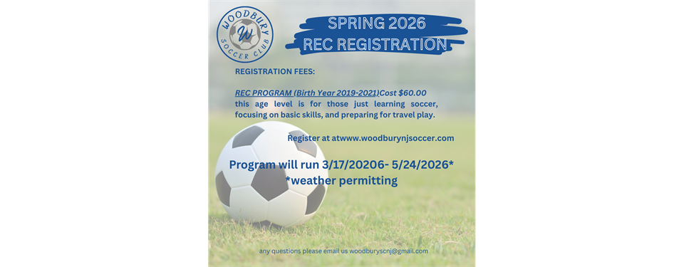 Spring 2026 Rec Registration