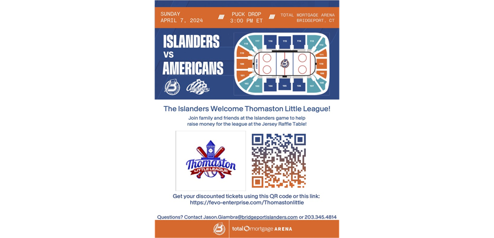 Hockey Night Out Presented by Thomaston Little League