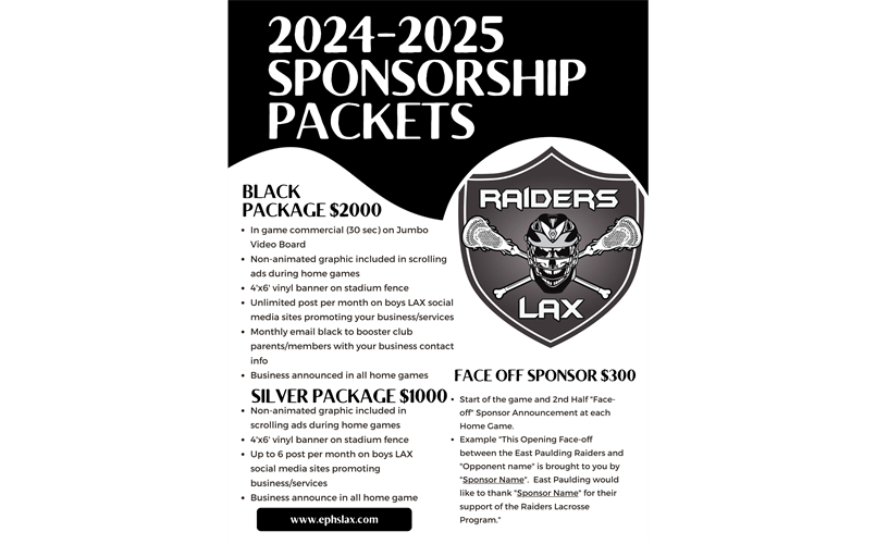 2024-2025 Sponsorship Packets