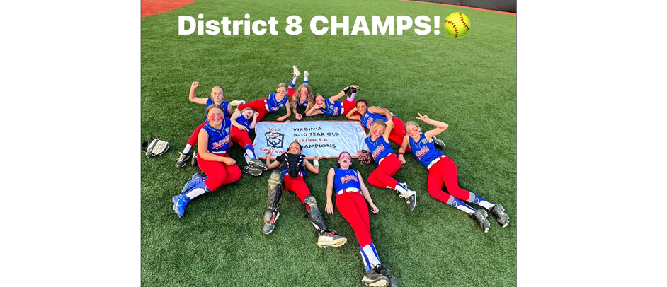 District 8 8-10 Year Old Softball Champs!