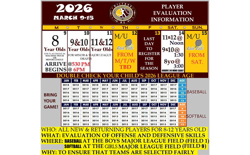 2026 Player Evaluations