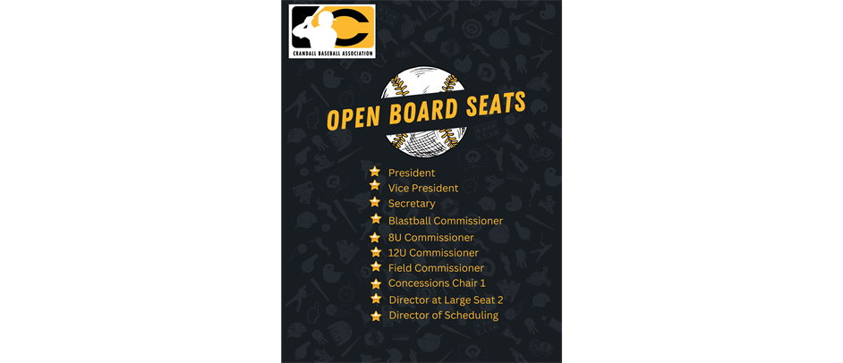 OPEN BOARD SEATS