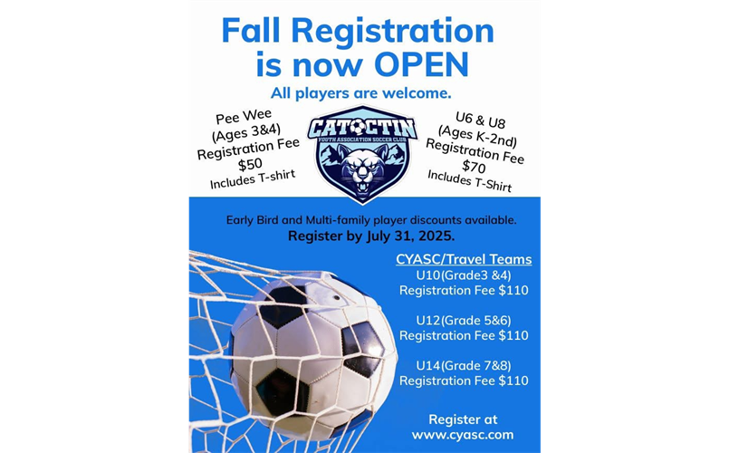 Fall Registration is OPEN