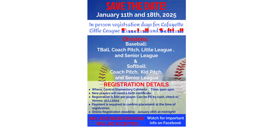 Spring 2025 Registration Flyer