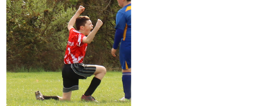 Luke (U10) celebrates his goal in first game of the season