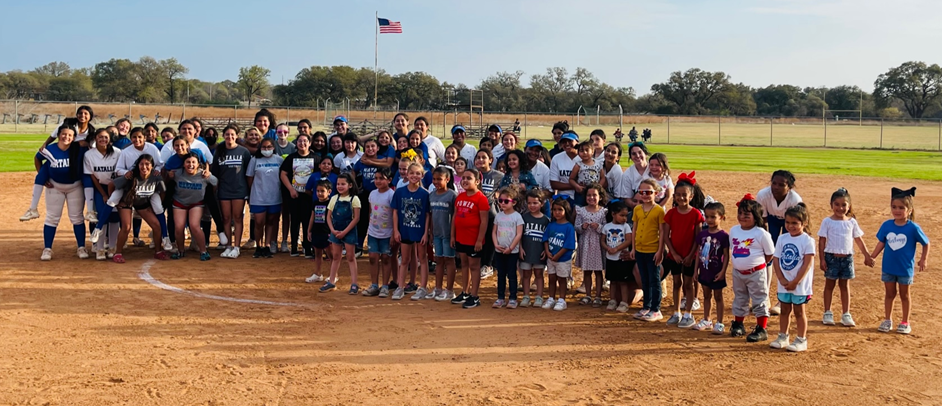 Little League night with Lady Mustangs Softball