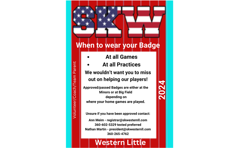 When to wear your Badge