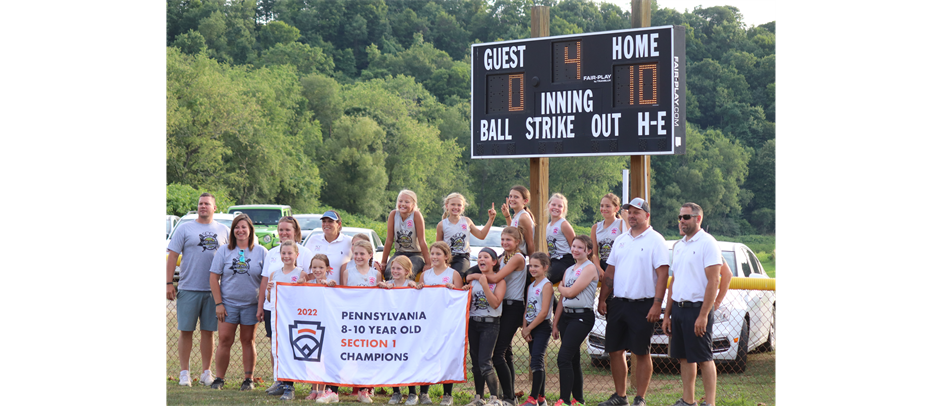 2022 Softball Minors Section Champions