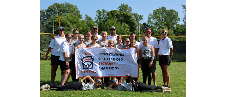 2023 9-11 Year Old SOFTBALL SECTION 1 CHAMPIONS