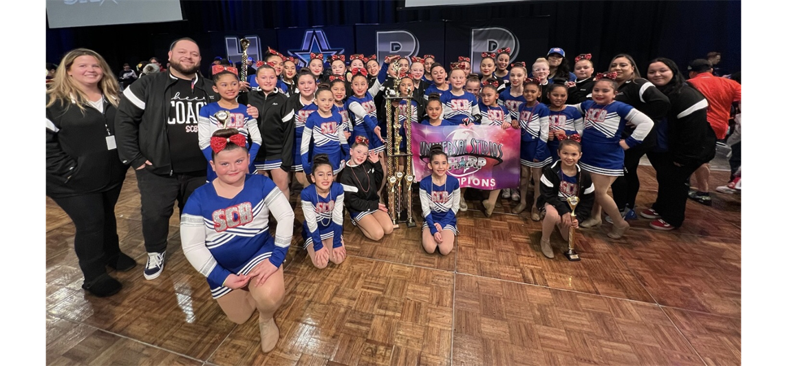 Feb 2022 SCB Cheer taking 1st place and overall Grand Champs!