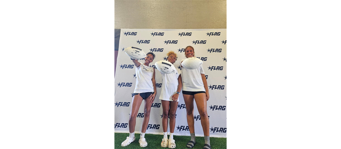 SHIFT girls rocking the GO TEAM FOOTBALLS