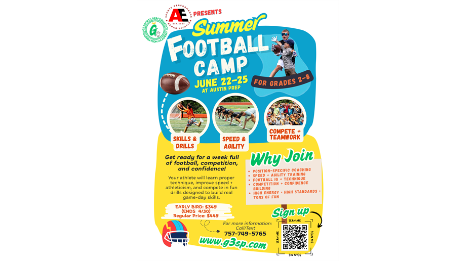 Athletic Evolution Summer Football Camp