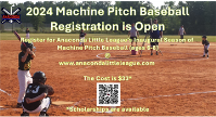 2024 Machine Pitch Baseball Registration is Open