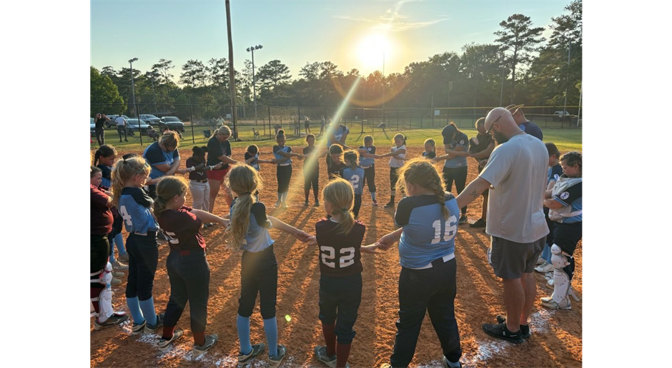 Each game begins with prayer