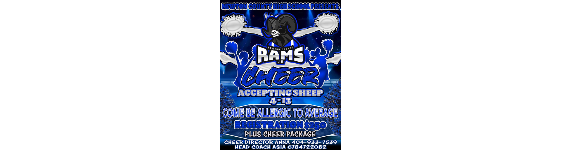 Become a RAMS Cheerleader!