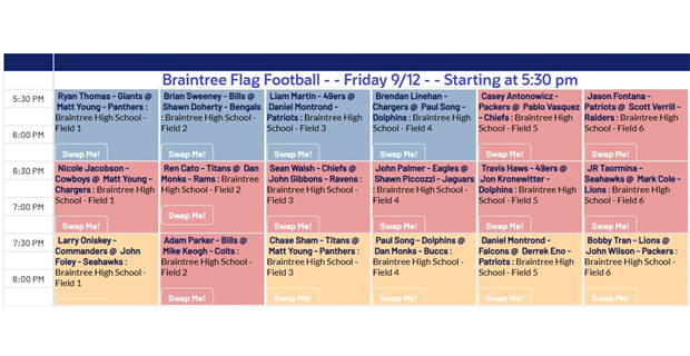 Week 2 - Schedule