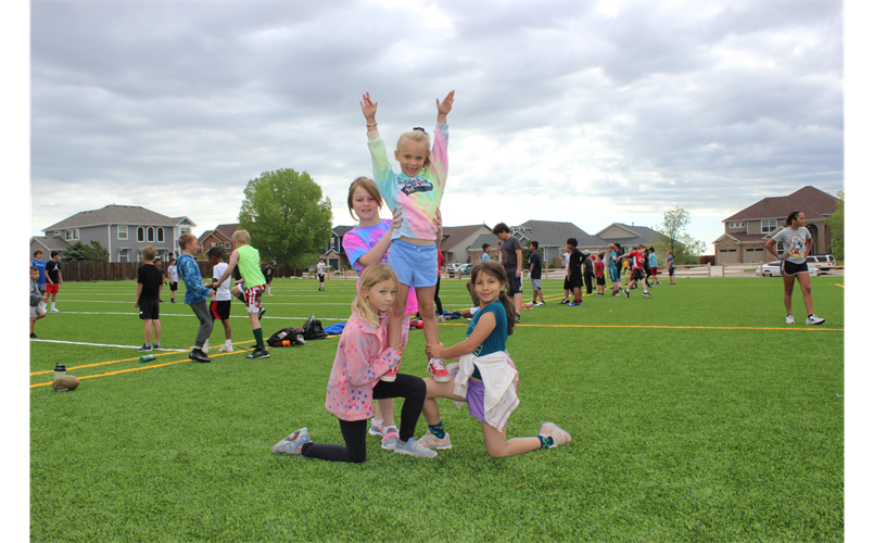 Cheer Practice at Camp