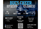 Bucs Cheer Spring Clinics