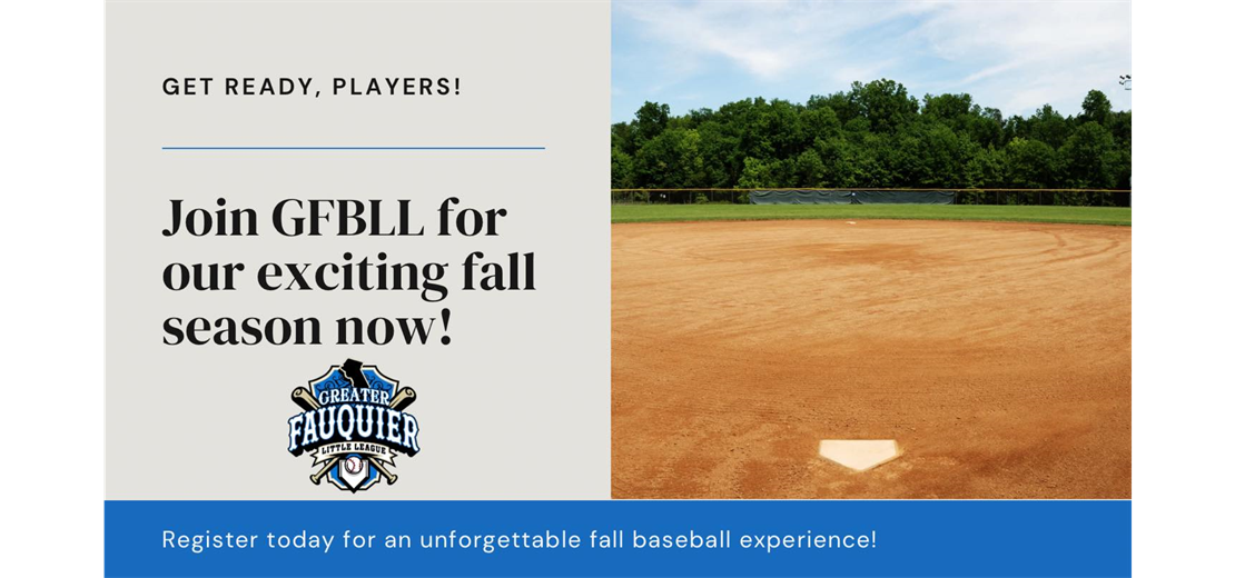 Fall, 2025 Registration Open!