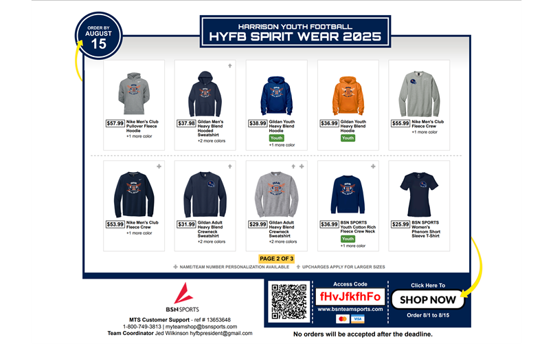 HYFB Spirit Shop