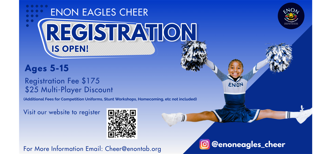 CHEER Registration is OPEN