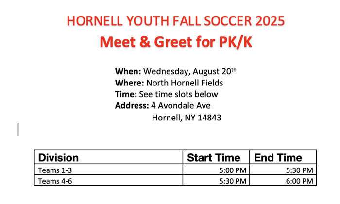 PK/K Meet and Greet 