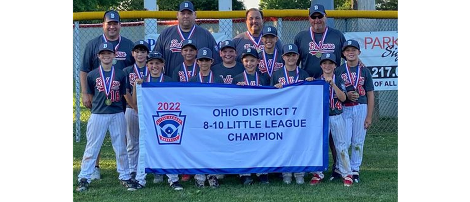 Bellevue 2022 8-10 District Champions