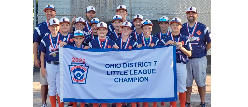 Galion 12u 2022 District Champions